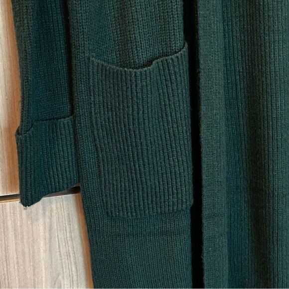 The Limited Long Open Front Green Cardigan Duster Size S Small NWT - Picture 4 of 7